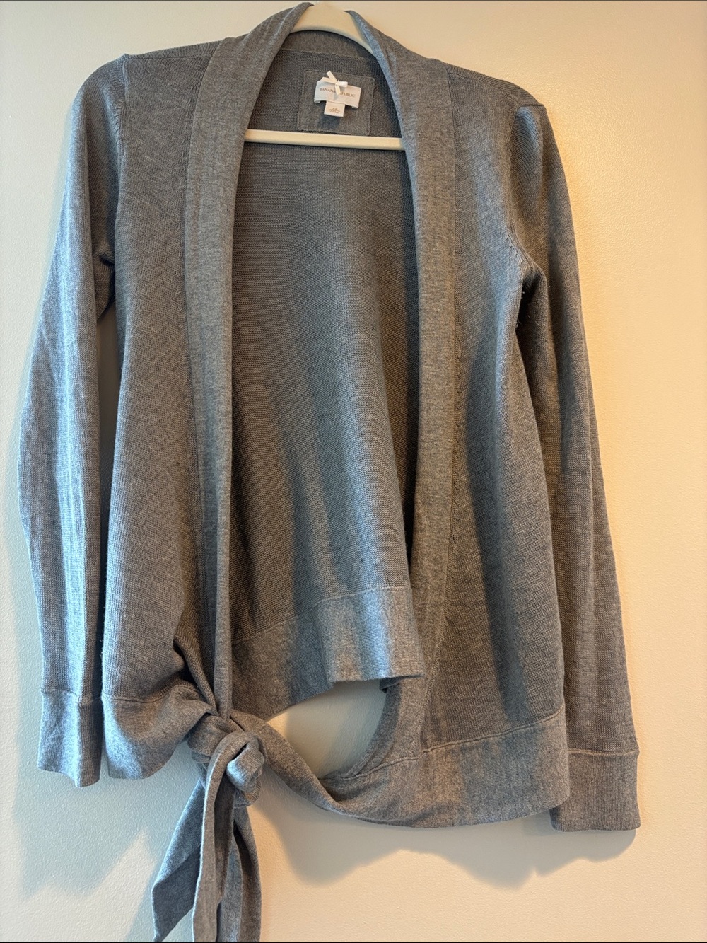 Cropped Banana Republic Silk Cashmere Wrap Sweater
